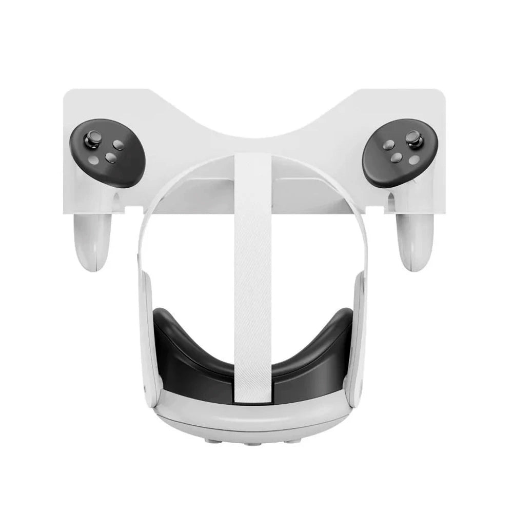 Wall bracket for VR headset (Meta Quest 3, Quest 2) - White