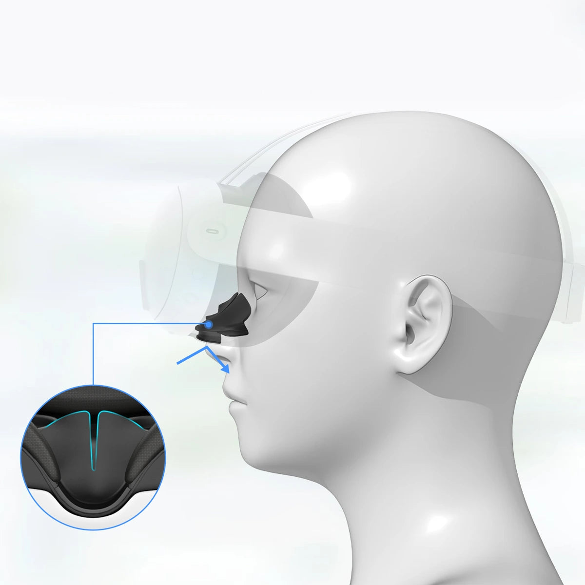 joint-nez-meta-quest-3-obturateur-lumiere-vr