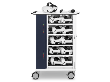 Chariot de charge USB-C Zioxi pour 20 casques VR — vue de face