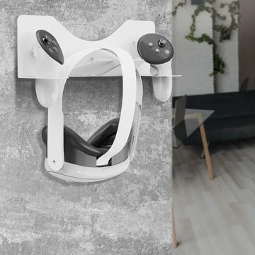 Wall bracket/mount for VR headset (Meta Quest 3, Quest 2, Pico 4...) - White