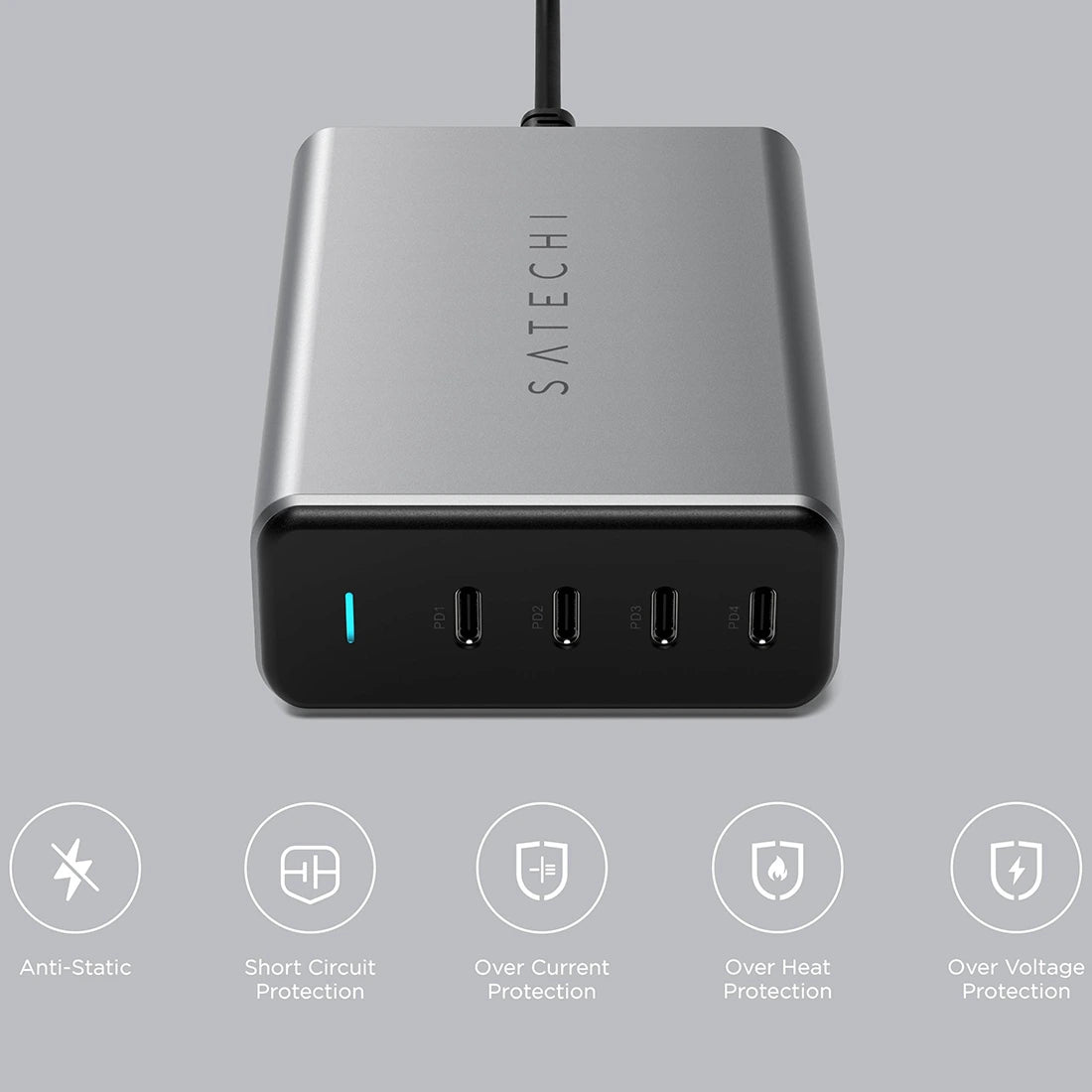 bloc-charge-usb-c-satechi-4-sorties-fast-charging