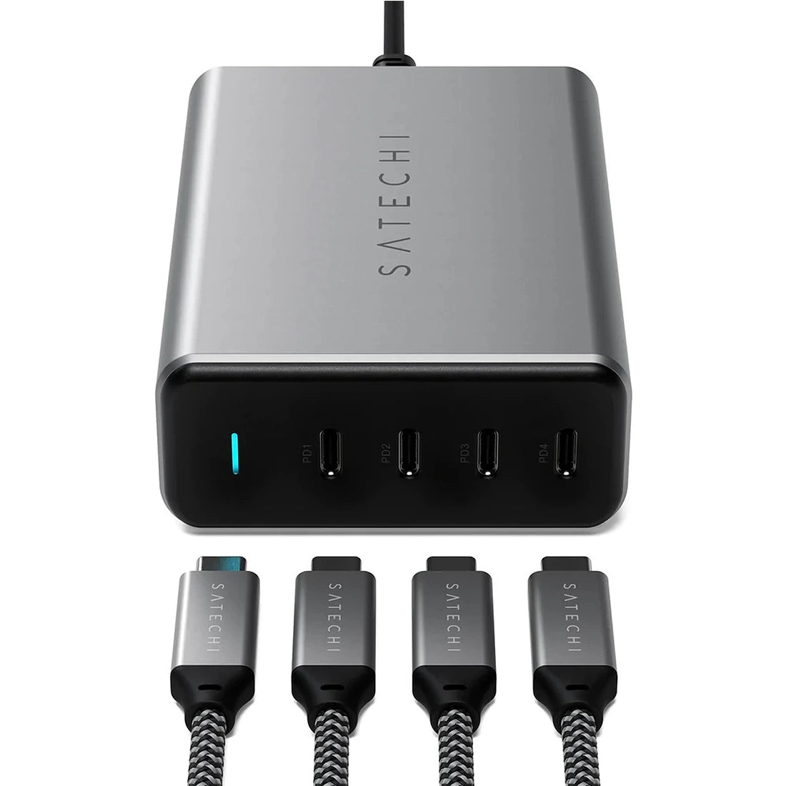 chargeur-multiport-usb-c-satechi-4-ports-haute-vitesse