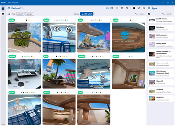 Ema XR, logiciel de gestion de flotte vr, aide pour le contrôle de casque à distance 