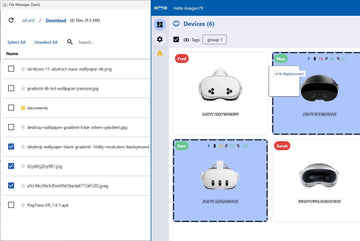 Ema XR, logiciel de gestion de flotte vr 