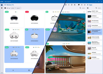 Ema XR, logiciel de gestion de casque, mdm, integface simple