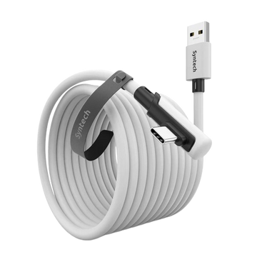Syntech Link Cable — vue principale câble blanc pour Meta Quest 3 / Quest 2 / Pico 4