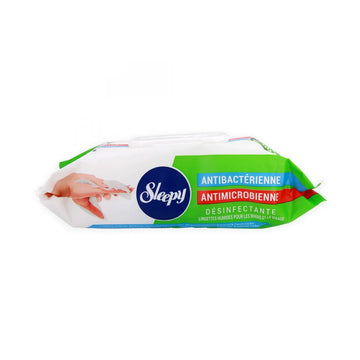 Sleepy desinfizierende feuchttücher für Hände, Gesichter und Oberflächen (bakterizid und viruzid) - 100 Stück